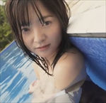 西永彩奈 白シャツ赤リボン＆プリスカ制服を脱ぎワンピ水着!