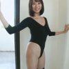 緒方咲 ド変態アングルで迫る際どい股間ラインのレオタボディ