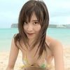 花咲れあ 海風に髪をなびかせるえちかわビキニのベッピンさん