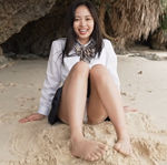 水野遥香 白シャツリボン＆プリスカ制服でレッツゴービーチ!