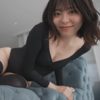 稲岡志織 黒レオタード＆ニーハイのS字カーブ美ボディライン